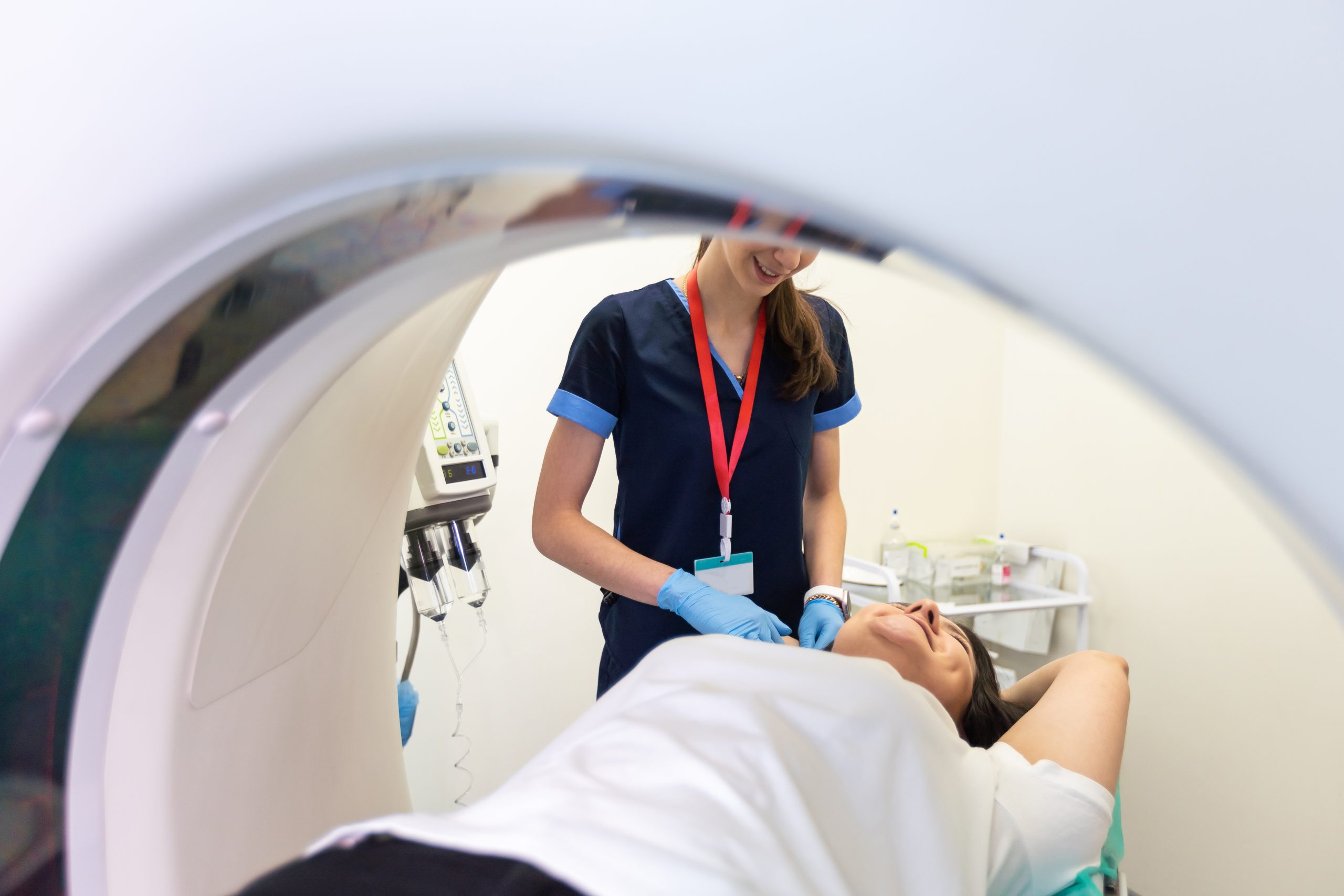 Who should you avoid after a PET scan?