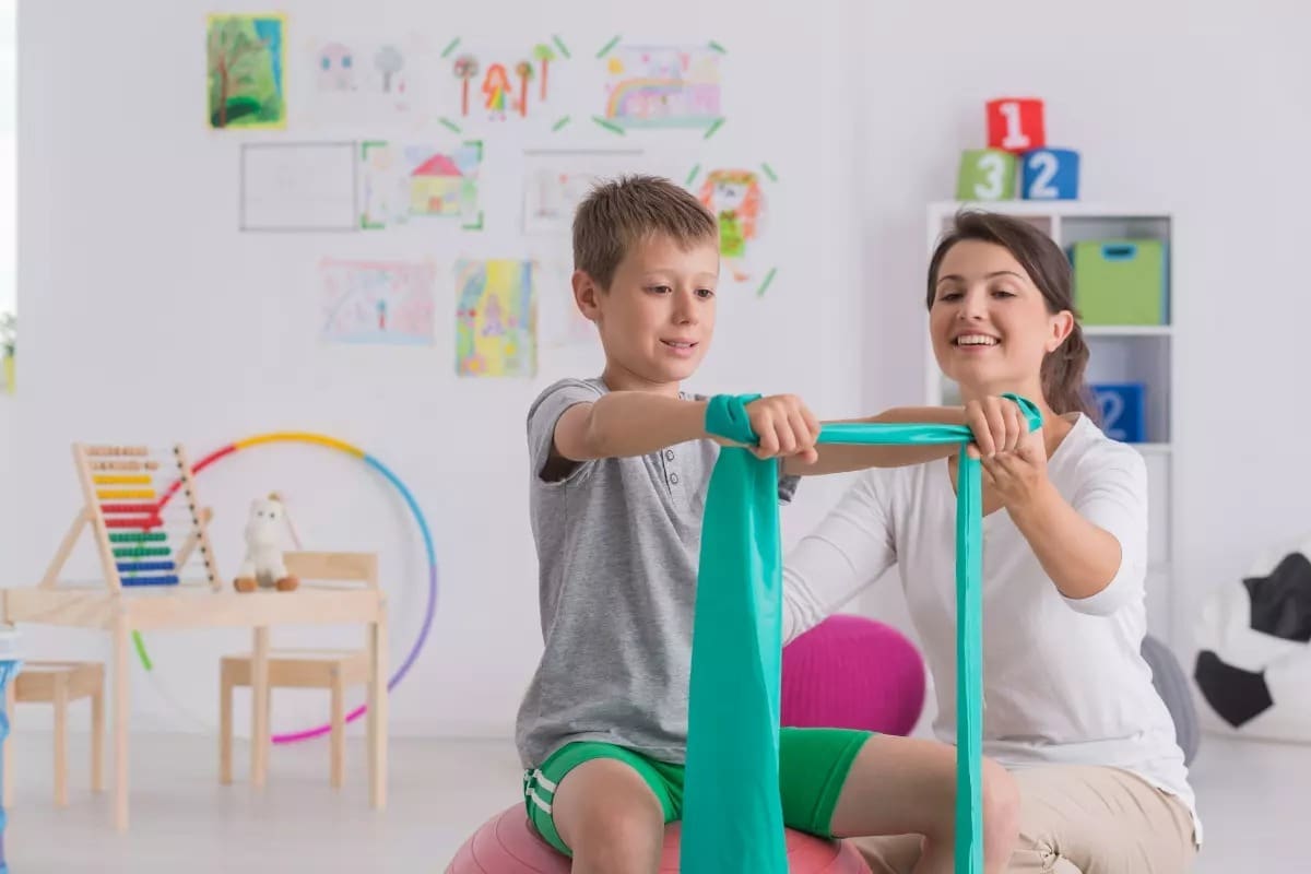 What are some components of pediatric rehab?