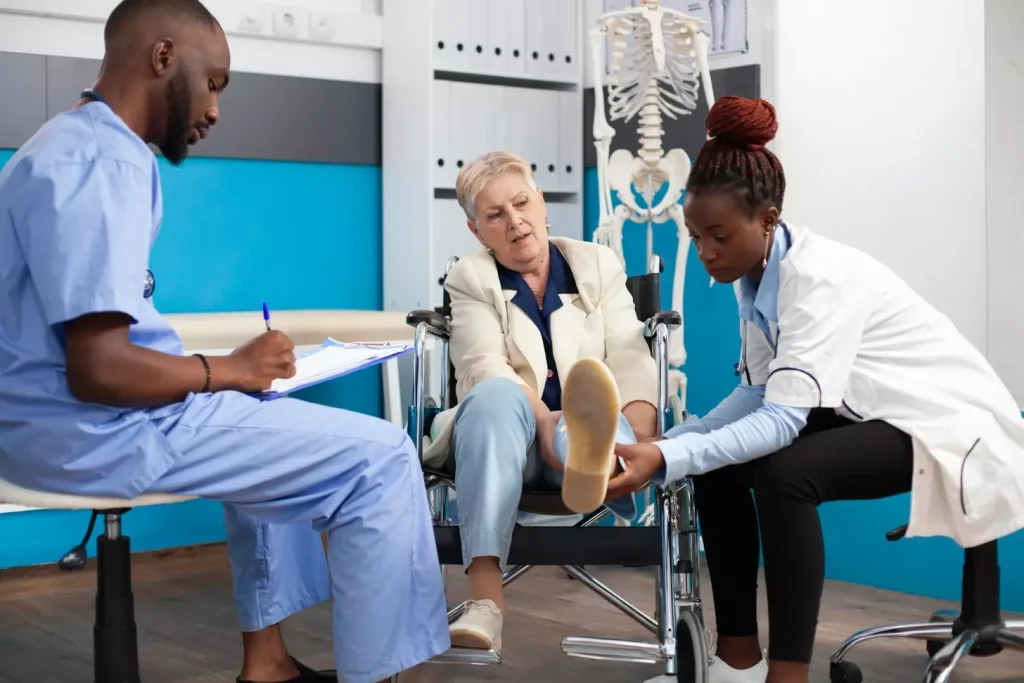 A detailed anatomical diagram showcasing the location of bone marrow in the human body. The image should depict a transparent, partially dissected figure in a neutral pose, revealing the intricate network of bones and the red and yellow bone marrow contained within. The lighting should be soft and directional, casting gentle shadows to accentuate the three-dimensional form. The background should be clean and minimalist, allowing the subject to be the focal point. The overall mood should be educational and informative, conveying the essential role of bone marrow in sustaining human health and bodily functions.
