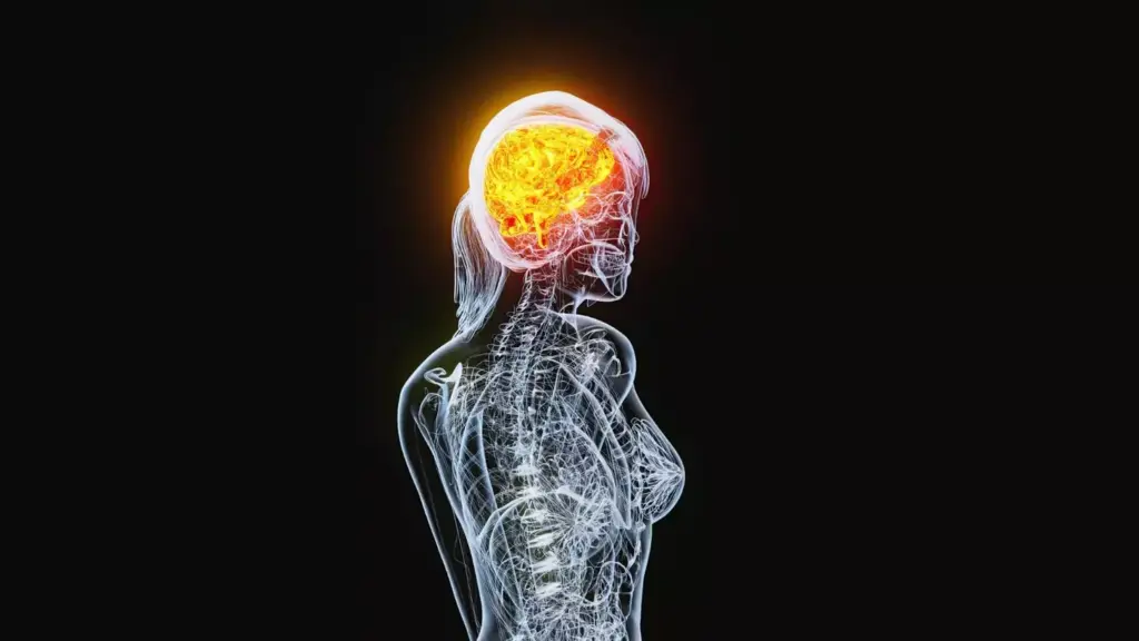 A detailed brain scan revealing a prominent brain tumor, its ominous presence casting a shadow over a person's body. The tumor's intrusive growth visibly alters the individual's physique, resulting in noticeable weight gain. The image conveys a sense of unease and the profound impact this medical condition can have on one's physical well-being. Soft, muted lighting illuminates the subject, creating a somber, pensive atmosphere. The scene is captured from a slightly elevated perspective, providing a comprehensive view of the complex relationship between the brain tumor and the corresponding weight fluctuations.
