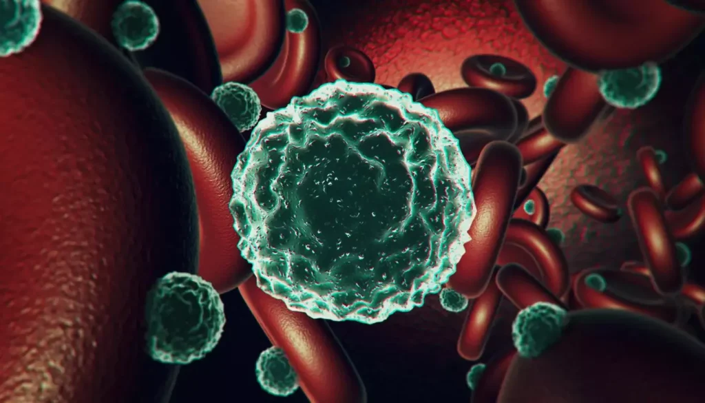 A highly detailed, scientifically accurate illustration of abnormal cell growth and tumor formation. In the foreground, a cross-section of human tissue revealing a malignant tumor with irregular, rapidly proliferating cells, surrounded by a network of blood vessels. In the middle ground, a benign tumor with a well-defined, encapsulated structure contrasted against the malignant counterpart. The background depicts a microscopic view of healthy, organized cells, providing context for the pathological changes. Lighting is clear and evenly distributed, with a depth of field that brings the tumor details into sharp focus. The overall mood is one of clinical precision, inviting the viewer to closely examine the underlying mechanisms of these complex biological phenomena.