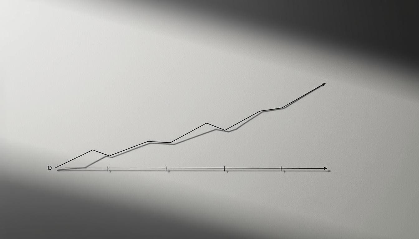 A sparsely populated line graph depicting the low incidence rates of adrenocortical carcinoma, a rare and aggressive form of cancer affecting the adrenal glands. The graph is set against a muted, somber backdrop, conveying the gravity and rarity of this condition. The line appears delicate and fragile, emphasizing the infrequent occurrence of this disease. Subtle lighting from the side casts long shadows, adding depth and a sense of weight to the data visualization. The overall mood is one of clinical precision and medical significance, underscoring the importance of understanding this uncommon malignancy.