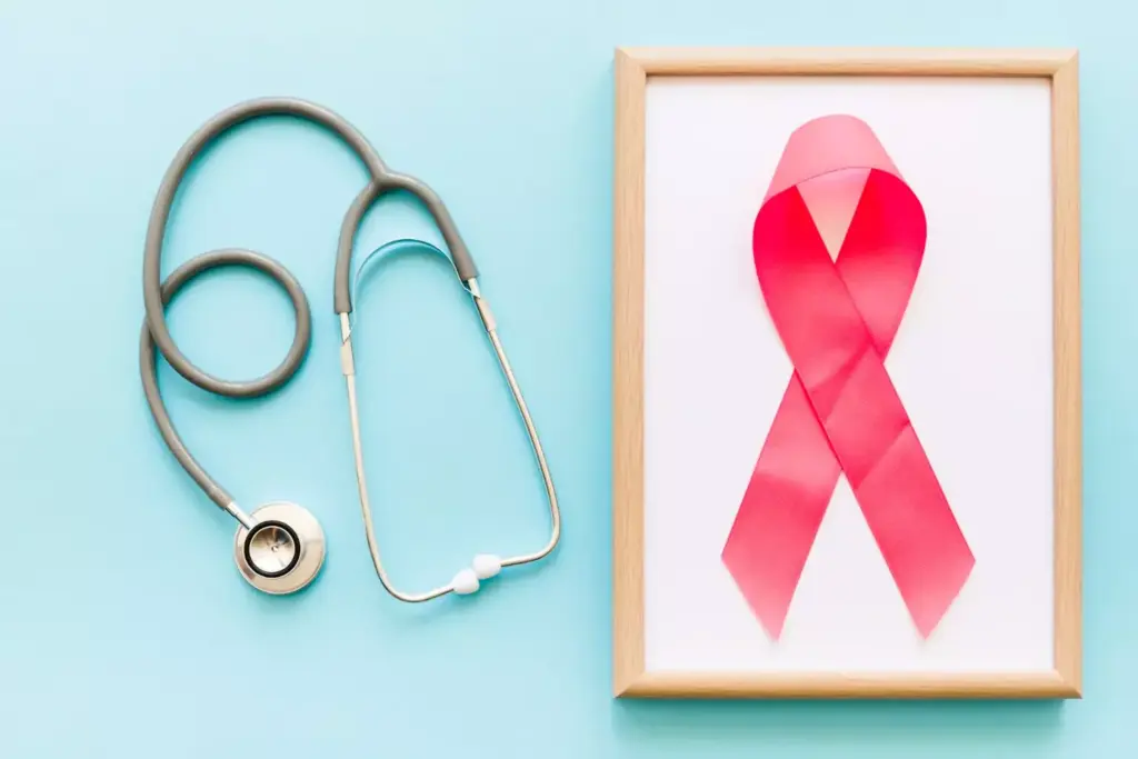 A warm, inspirational image of various breast cancer grant symbols and icons. In the foreground, a glowing stethoscope, bandages, and a pink ribbon - powerful symbols of care, support, and hope. In the middle ground, a team of diverse medical professionals, counselors, and volunteers, their faces filled with compassion as they offer assistance. In the background, a serene, softly-lit hospital setting, conveying a sense of safety, comfort, and healing. The lighting is gentle, the composition balanced, and the overall atmosphere one of empathy, community, and the transformative power of these grants to aid those affected by breast cancer.