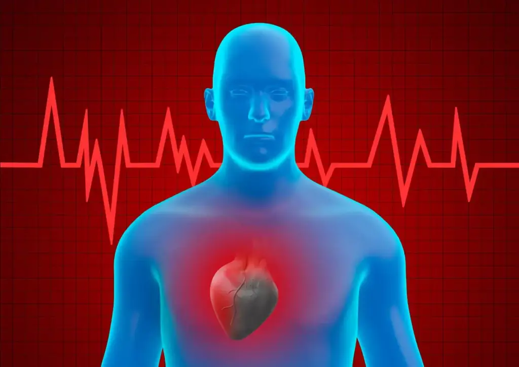 Atrial fibrillation symptoms: A detailed medical illustration showcasing the irregular heart rhythms and palpitations associated with atrial fibrillation. The image should depict the heart in the foreground, with a close-up view of the cardiac chambers and valves. The middle ground should display the erratic electrical signals disrupting the normal heart rhythm, while the background could feature a minimalist anatomical diagram or a medical monitoring device. The lighting should be clinical and precise, with a focus on capturing the intricate details of the heart's structure and the abnormal electrical patterns. The overall mood should convey a sense of understanding and educational value, reflecting the desire to educate the viewer about the symptoms and mechanisms of atrial fibrillation. Atrial fibrillation symptoms: A detailed medical illustration showcasing the irregular heart rhythms and palpitations associated with atrial fibrillation. The image should depict the heart in the foreground, with a close-up view of the cardiac chambers and valves. The middle ground should display the erratic electrical signals disrupting the normal heart rhythm, while the background could feature a minimalist anatomical diagram or a medical monitoring device. The lighting should be clinical and precise, with a focus on capturing the intricate details of the heart's structure and the abnormal electrical patterns. The overall mood should convey a sense of understanding and educational value, reflecting the desire to educate the viewer about the symptoms and mechanisms of atrial fibrillation.