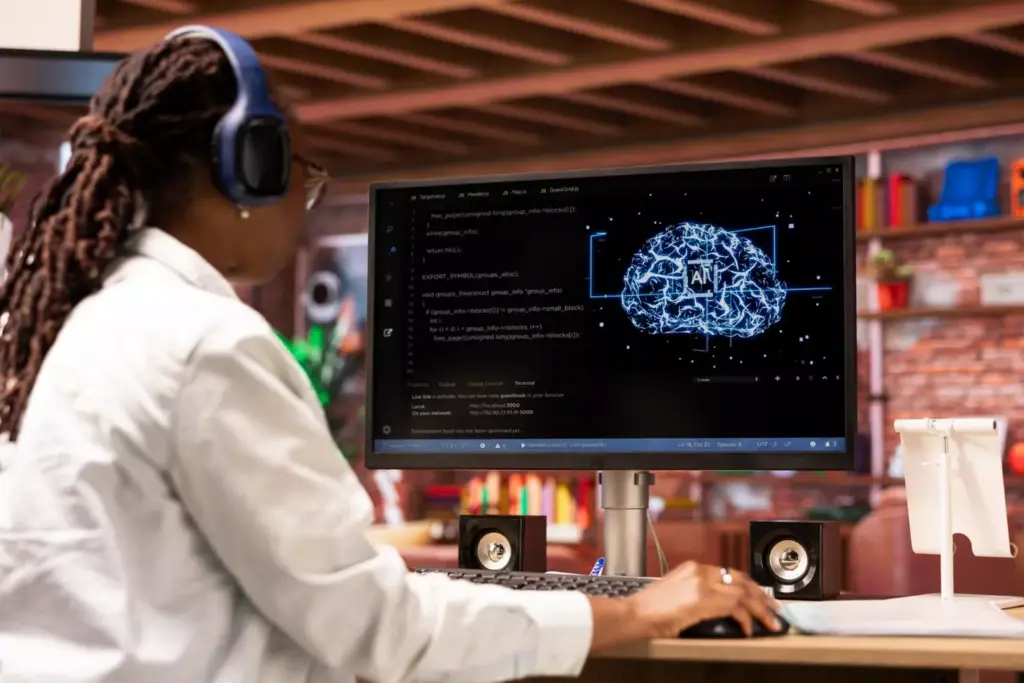Detailed cross-section of a human brain, illuminated by a soft, diffuse light source. In the center, a large, irregularly shaped mass is visible, representing a brain tumor. The tumor appears textured and discolored, with a distinct boundary separating it from the surrounding healthy brain tissue. The image conveys a sense of concern and tension, highlighting the impact and seriousness of this medical condition. The background is slightly blurred, keeping the focus on the central tumor and its effects on the brain structure.