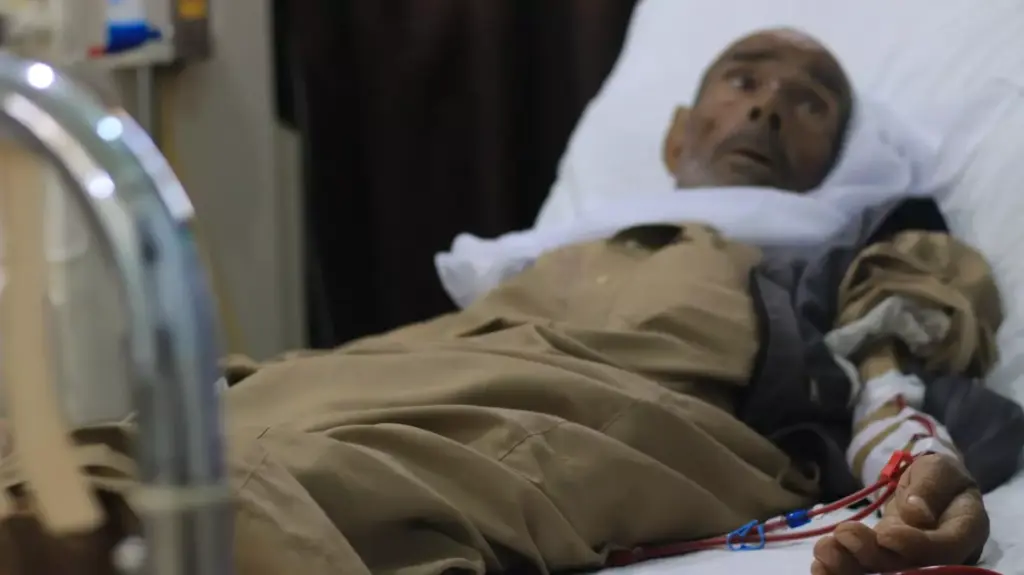 Patients receiving treatment in hospital