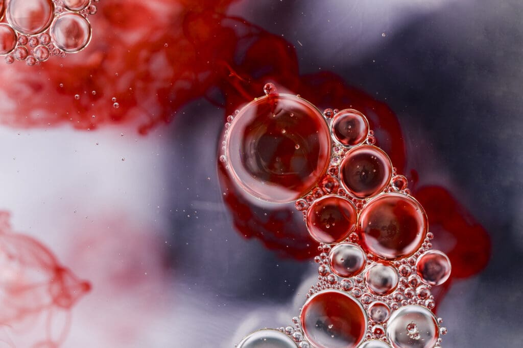 abstract blood stain design water LIV Hospital