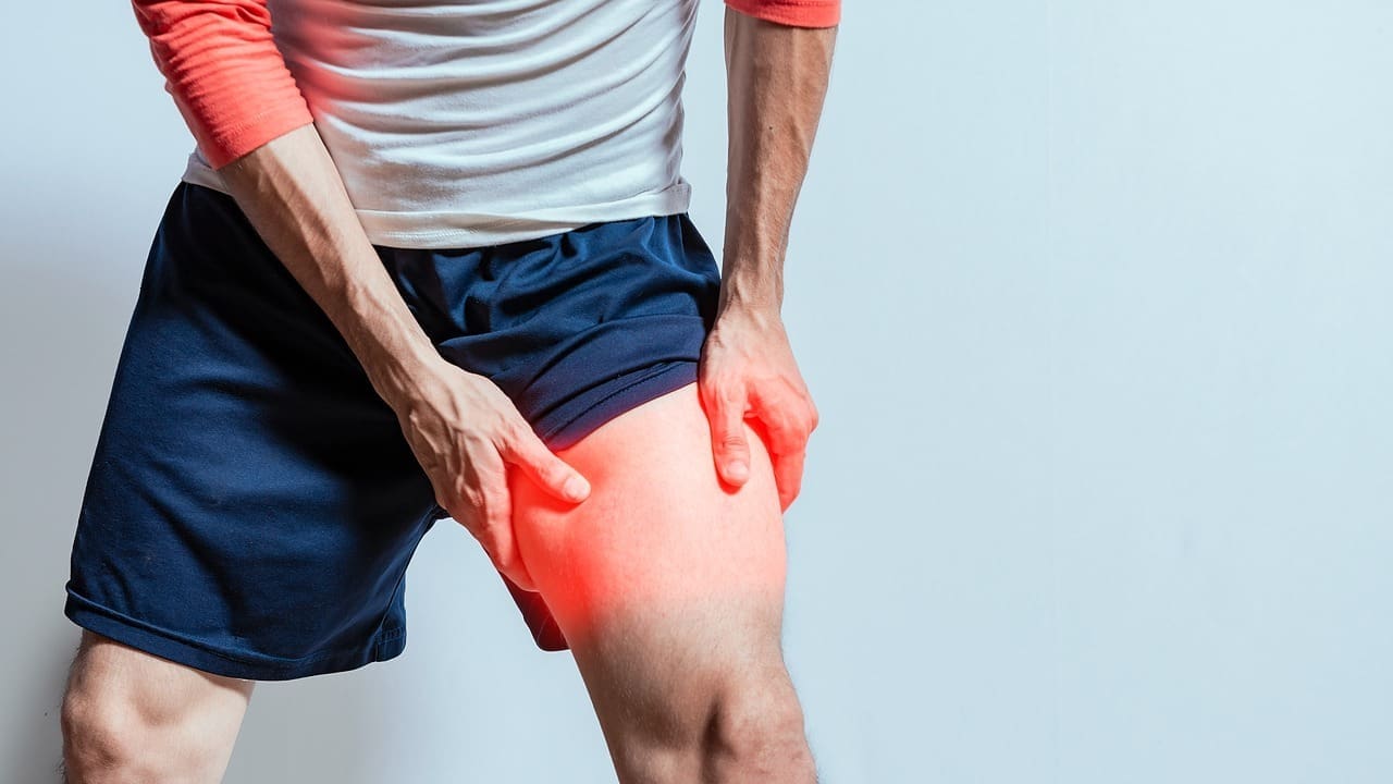 back pain and thigh pain