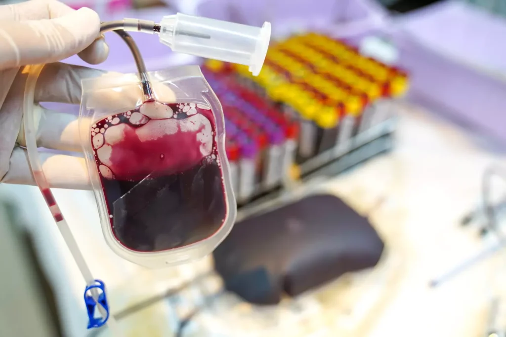 blood transfusion for low platelets 