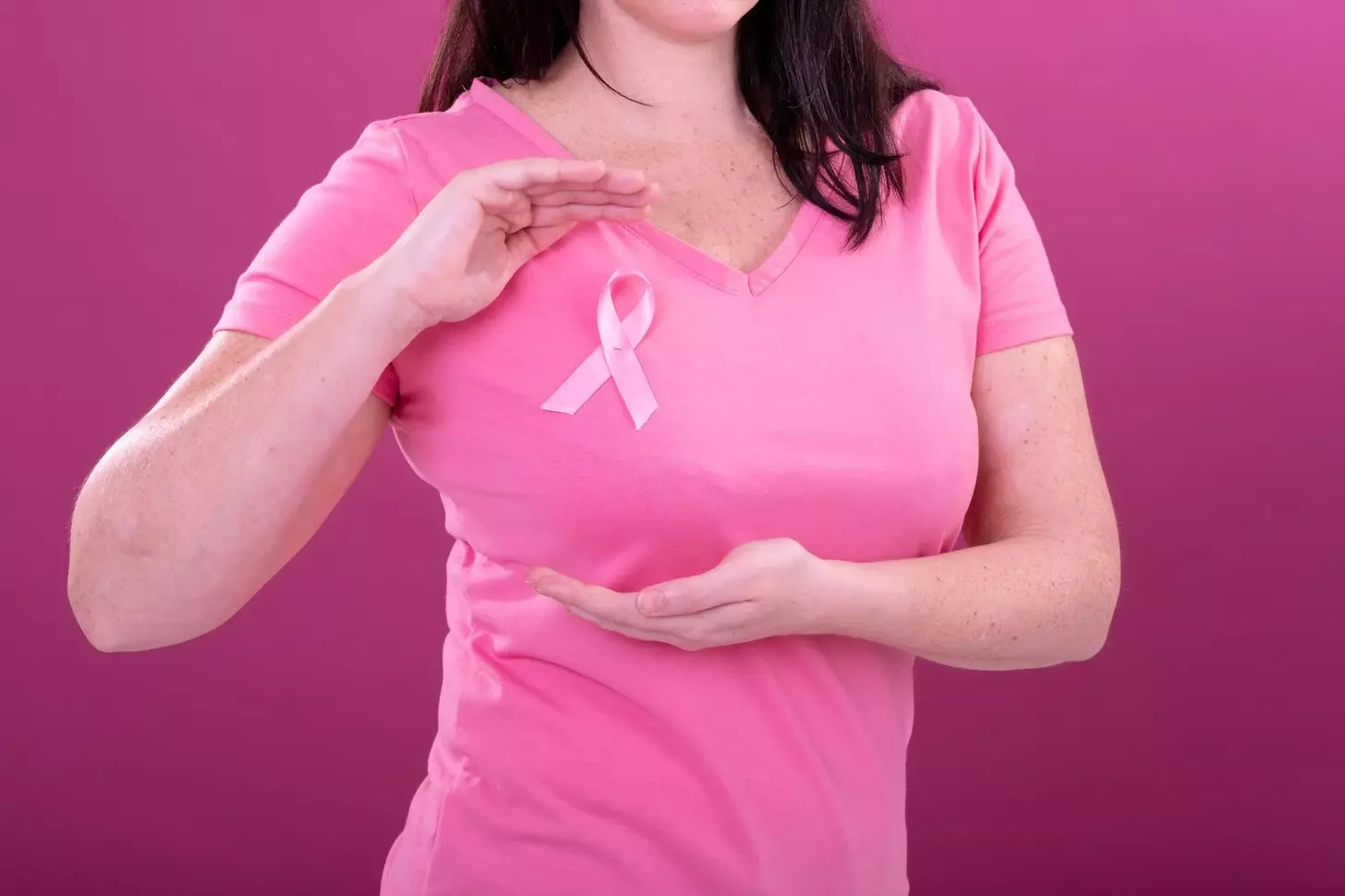 breast cancer on breast