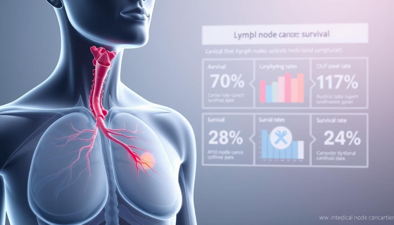 cancer in lymph nodes in neck survival rate
