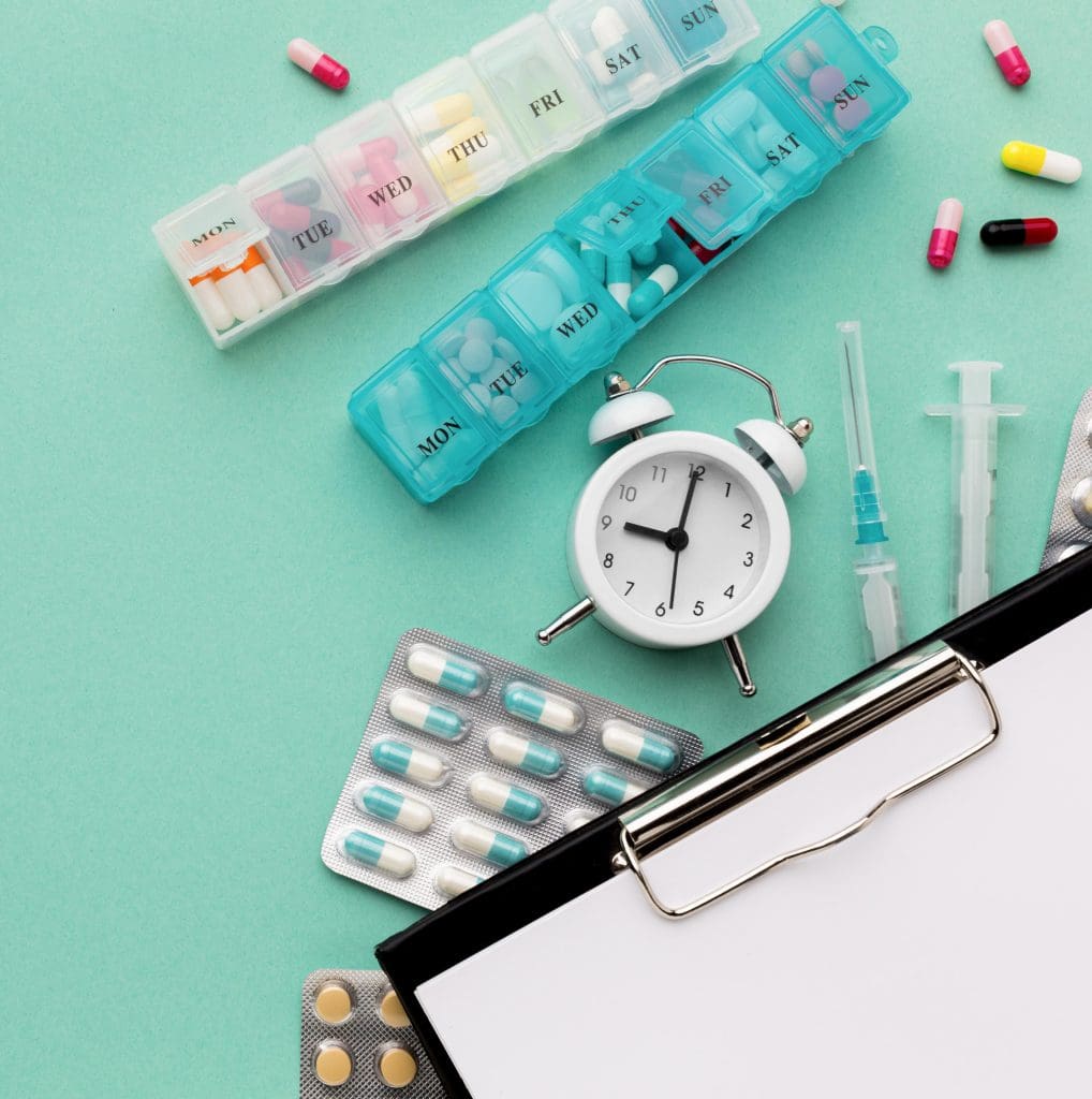 close up clipboard with pills LIV Hospital