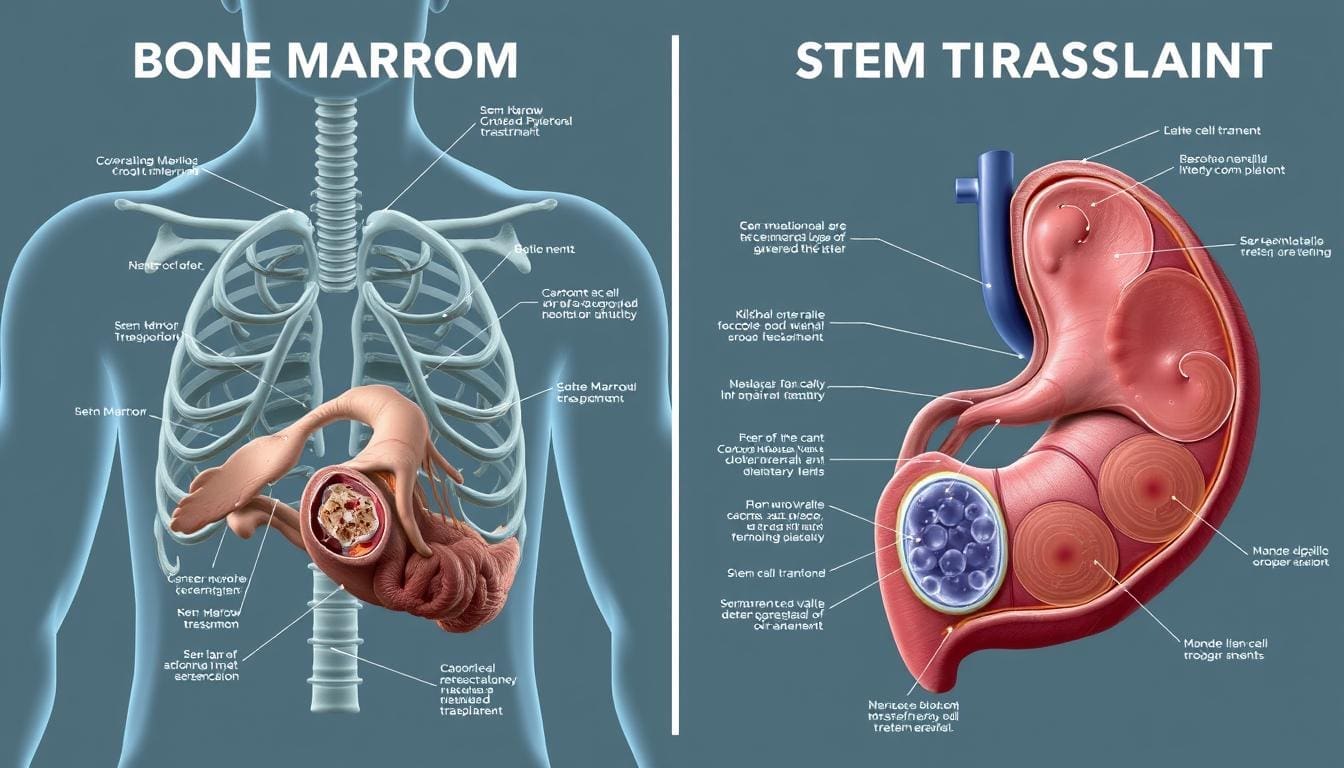 difference between bone marrow transplant and stem cell transplant