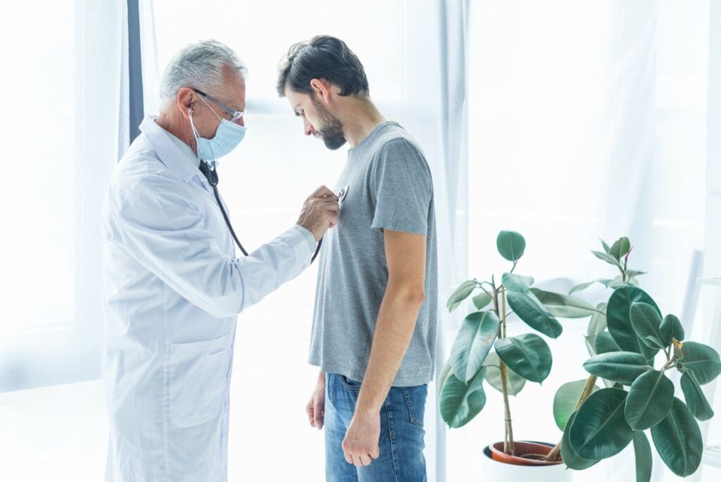 doctor examining patient doctor examining patient