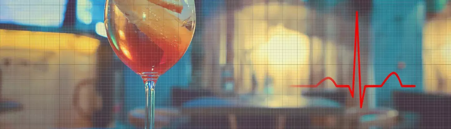 heart flutter alcohol