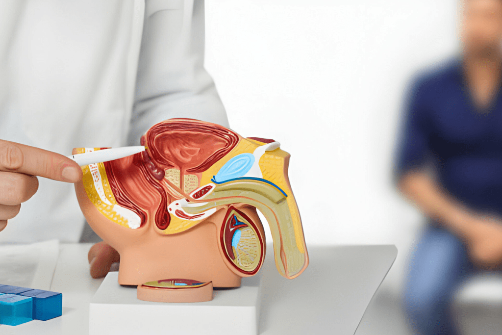 Prostate Emptying Frequency & symptoms for an enlarged prostate