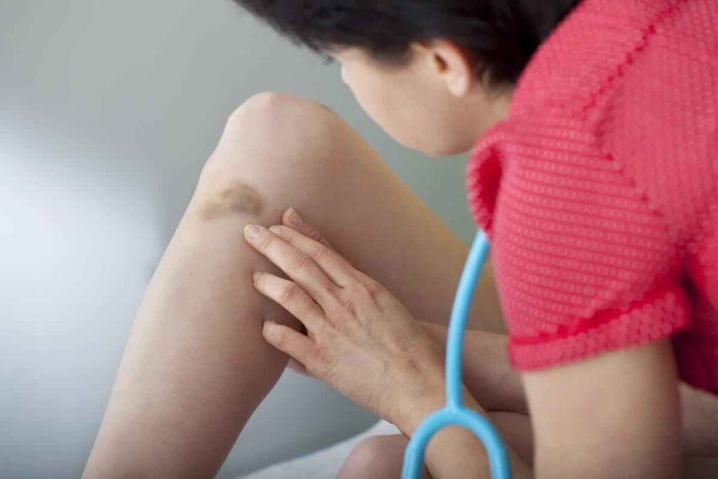 Is It a Deep Vein Thrombosis Bruise or a Blood Clot: How to Tell the Difference? 1 Is It a Deep Vein Thrombosis Bruise or a Blood Clot: How to Tell the Difference?c