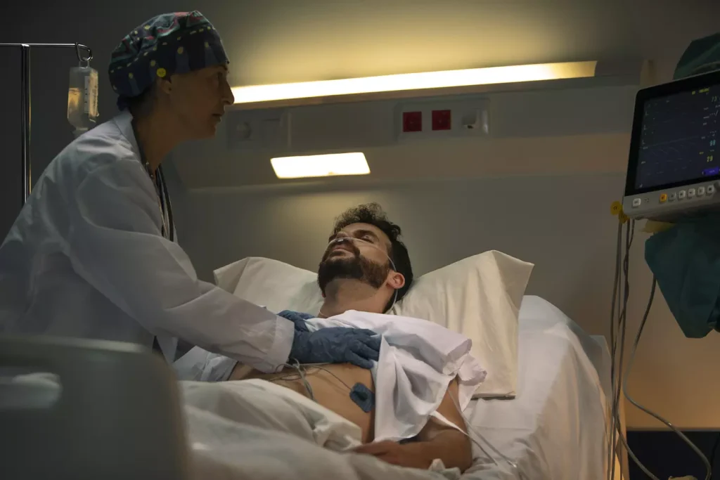 patient undergoing hematopoietic stem cell transplant (HSCT) procedure