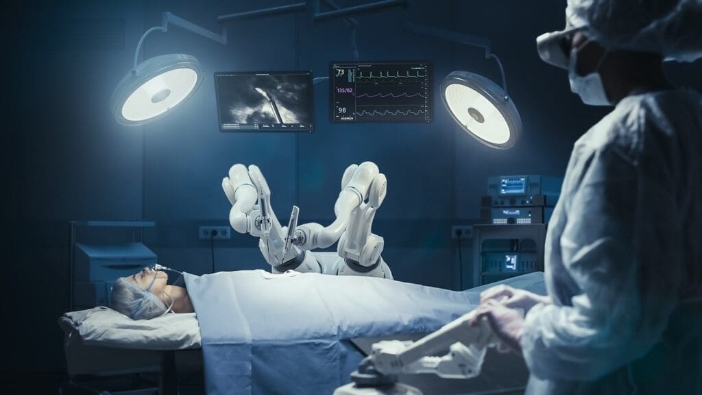 pictures of robotic hysterectomy