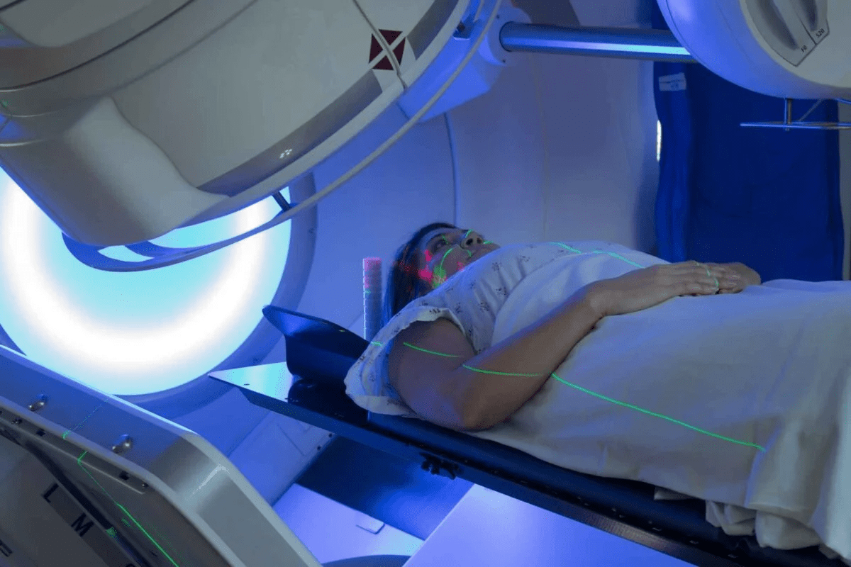 What are the three types of radiation therapy?