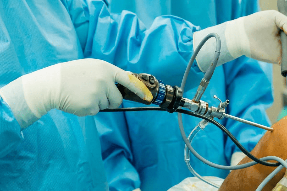 Key laparoscopic scabs healing